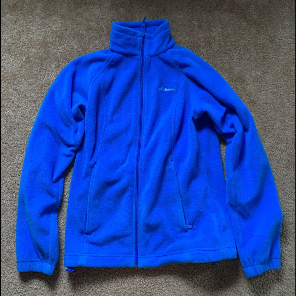 Columbia blue fleece jacket